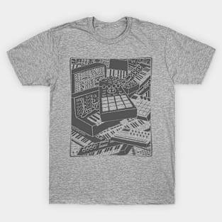 Synthesizers and electronic music instruments for musician T-Shirt